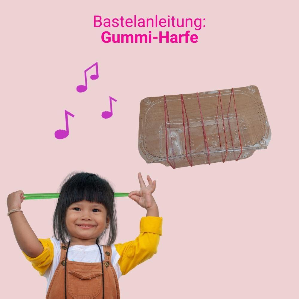 Bastelanleitung: Gummi-Harfe